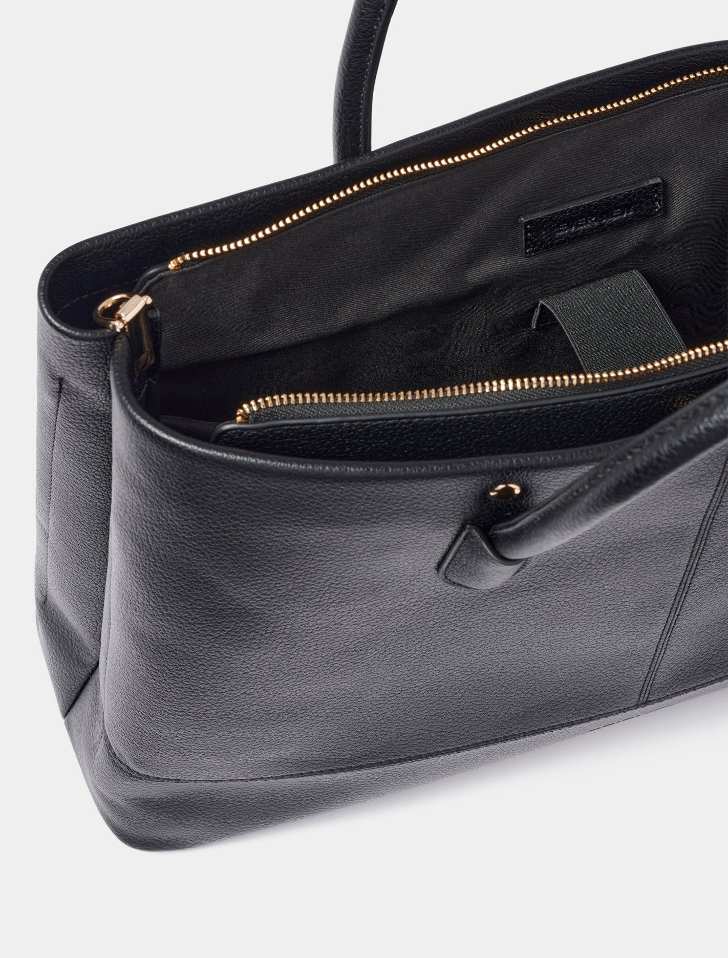 Rhea Laptop Tote Black_mannequin