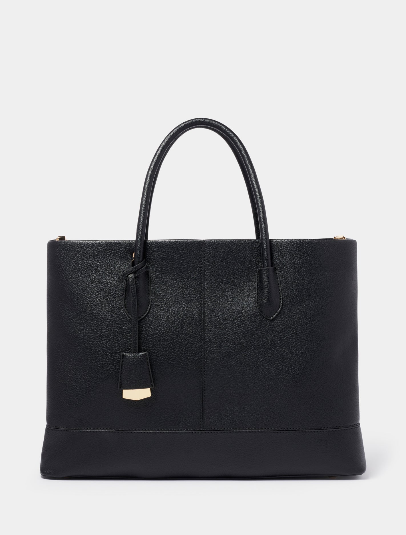 Rhea Laptop Tote Black_mannequin