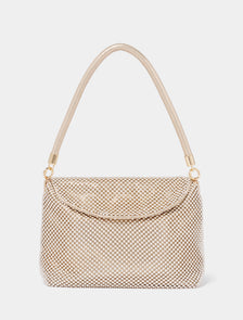 Sunday Slouch Sparkle Clutch Champagne_mannequin