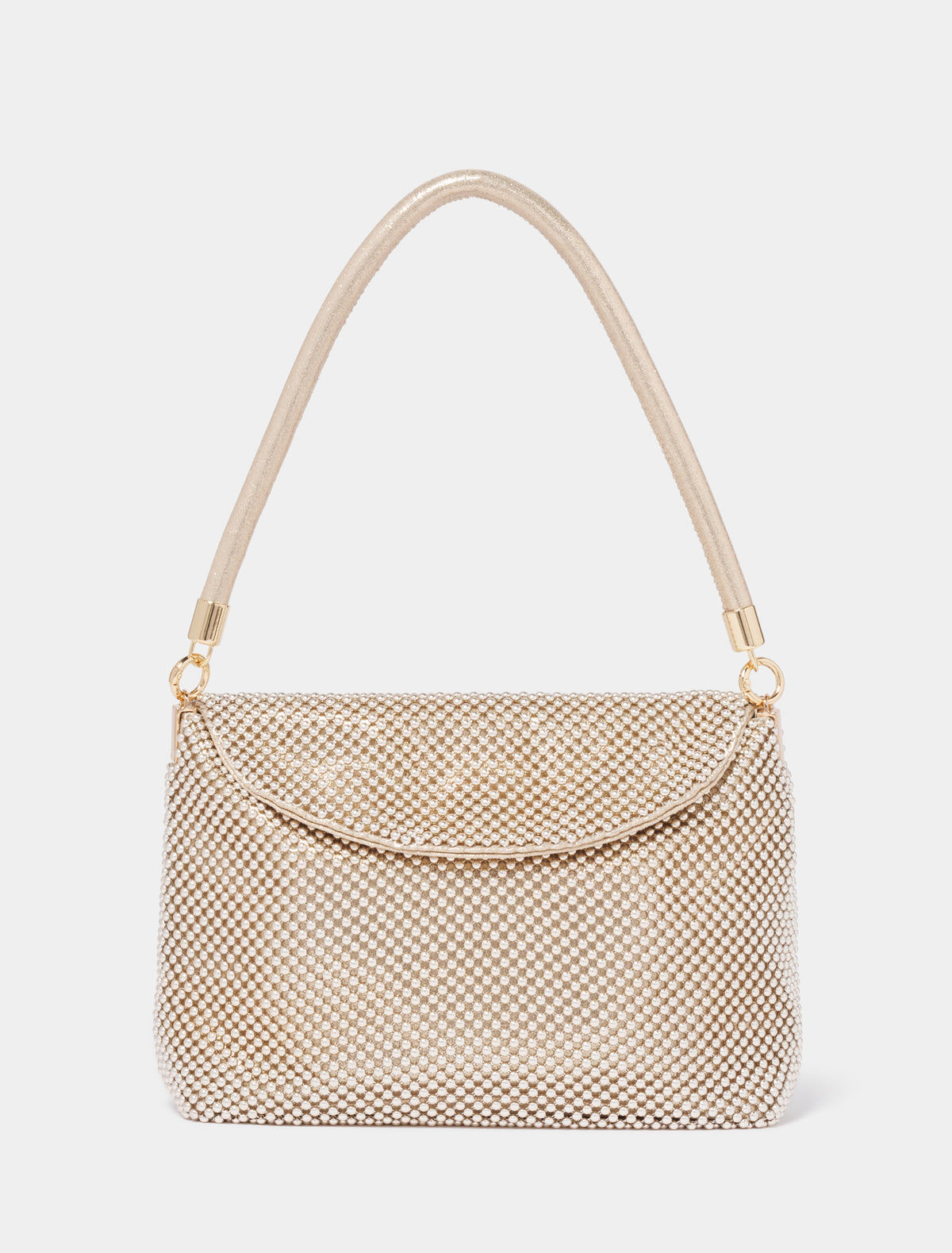 Sunday Slouch Sparkle Clutch Champagne_mannequin