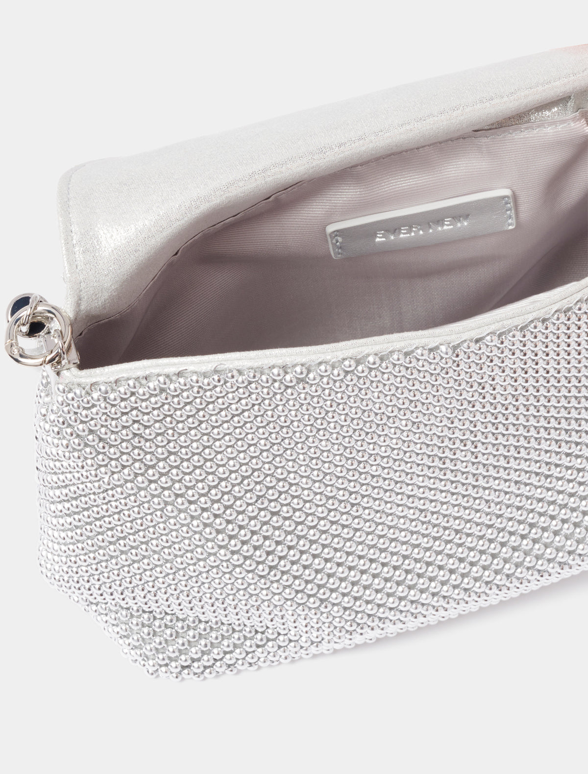 Sunday Slouch Sparkle Clutch Silver_mannequin