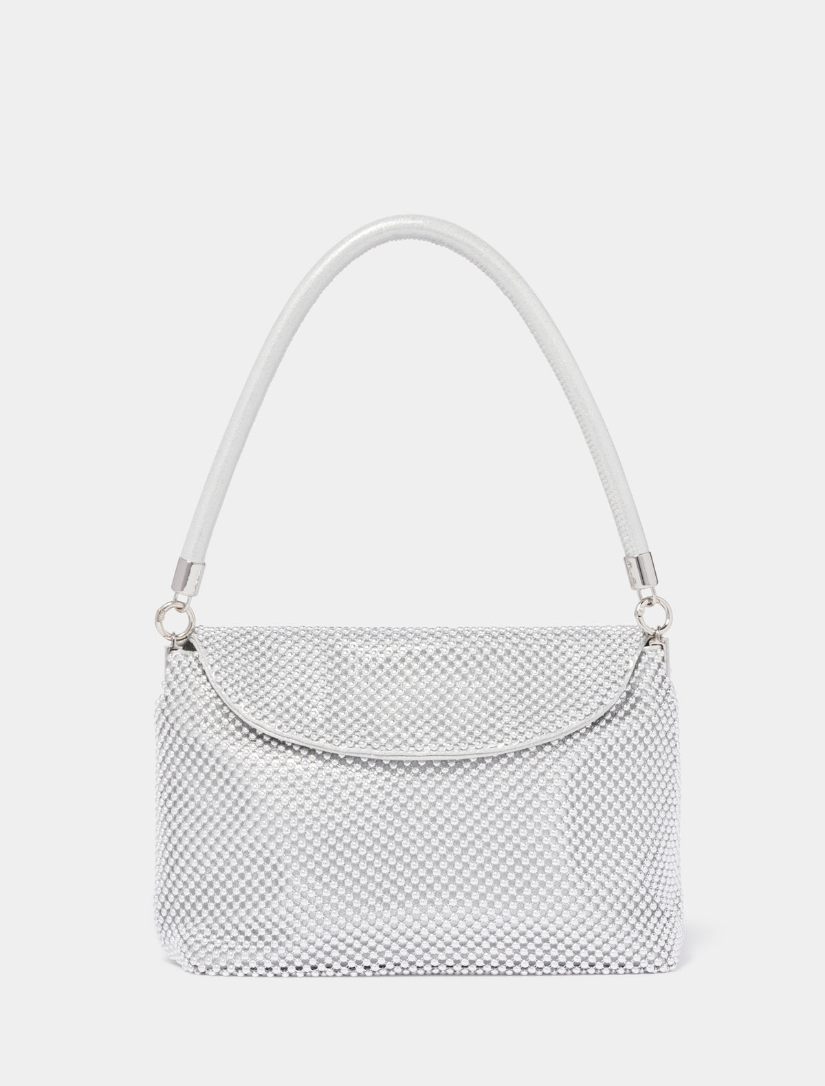 Sunday Slouch Sparkle Clutch Silver_mannequin