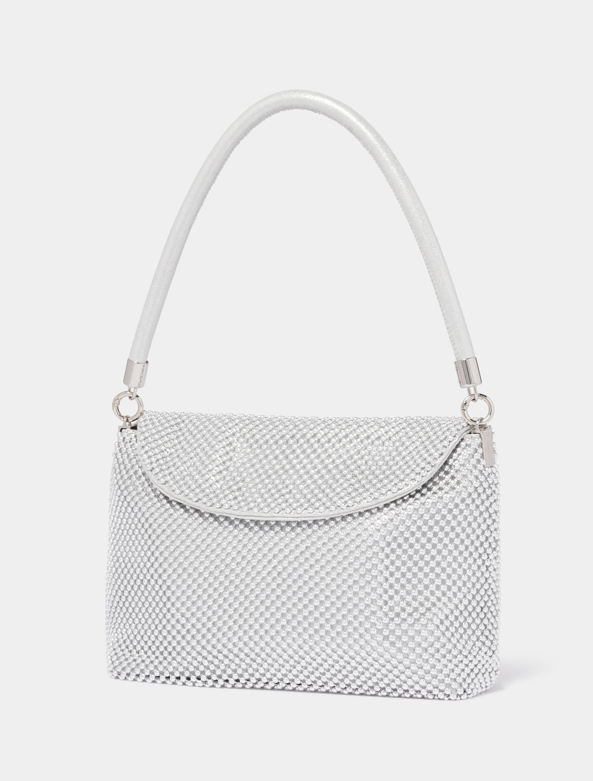 Sunday Slouch Sparkle Clutch Silver_mannequin