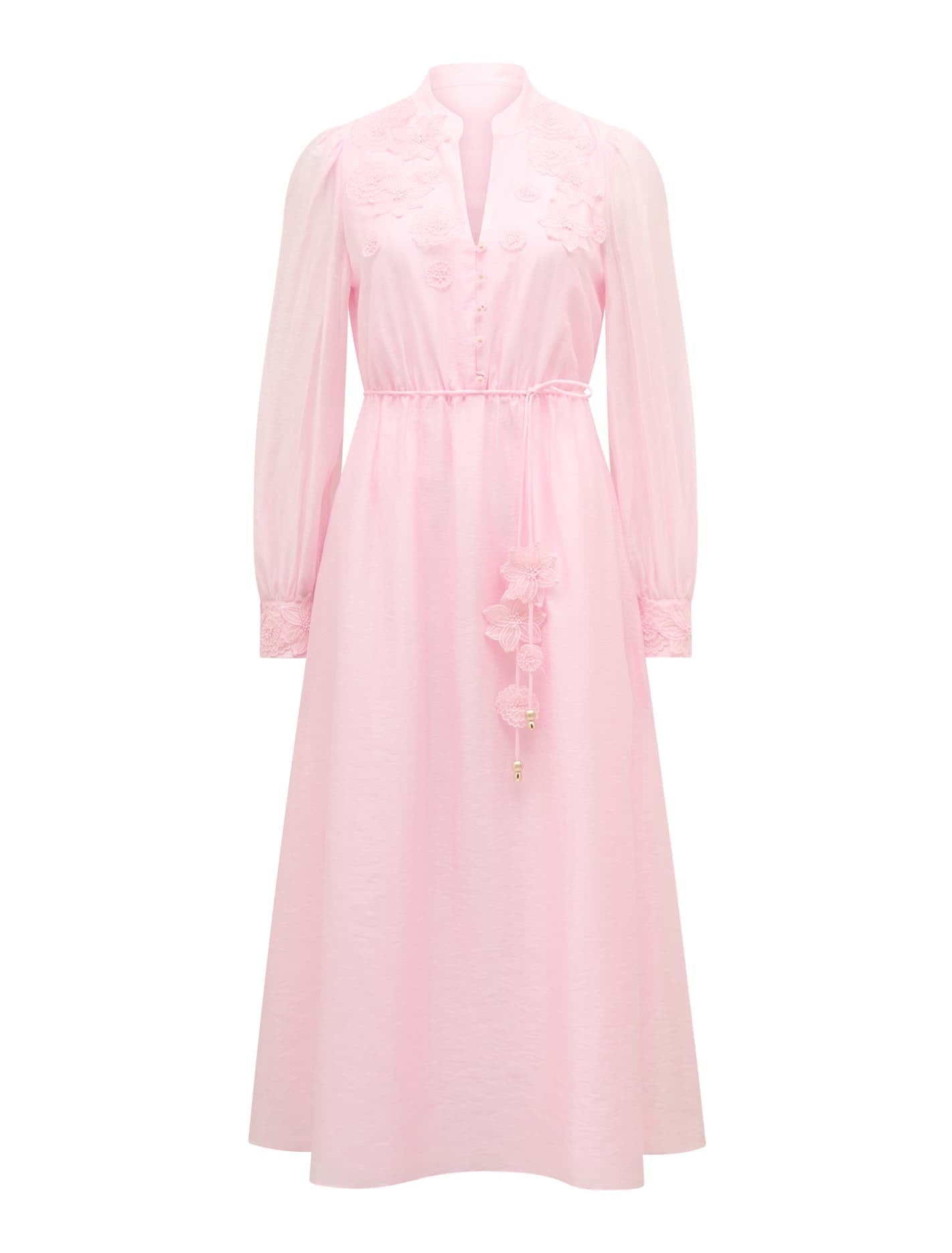 Yasmin Petite Floral Detail Midi Dress Festival Bloom_mannequin
