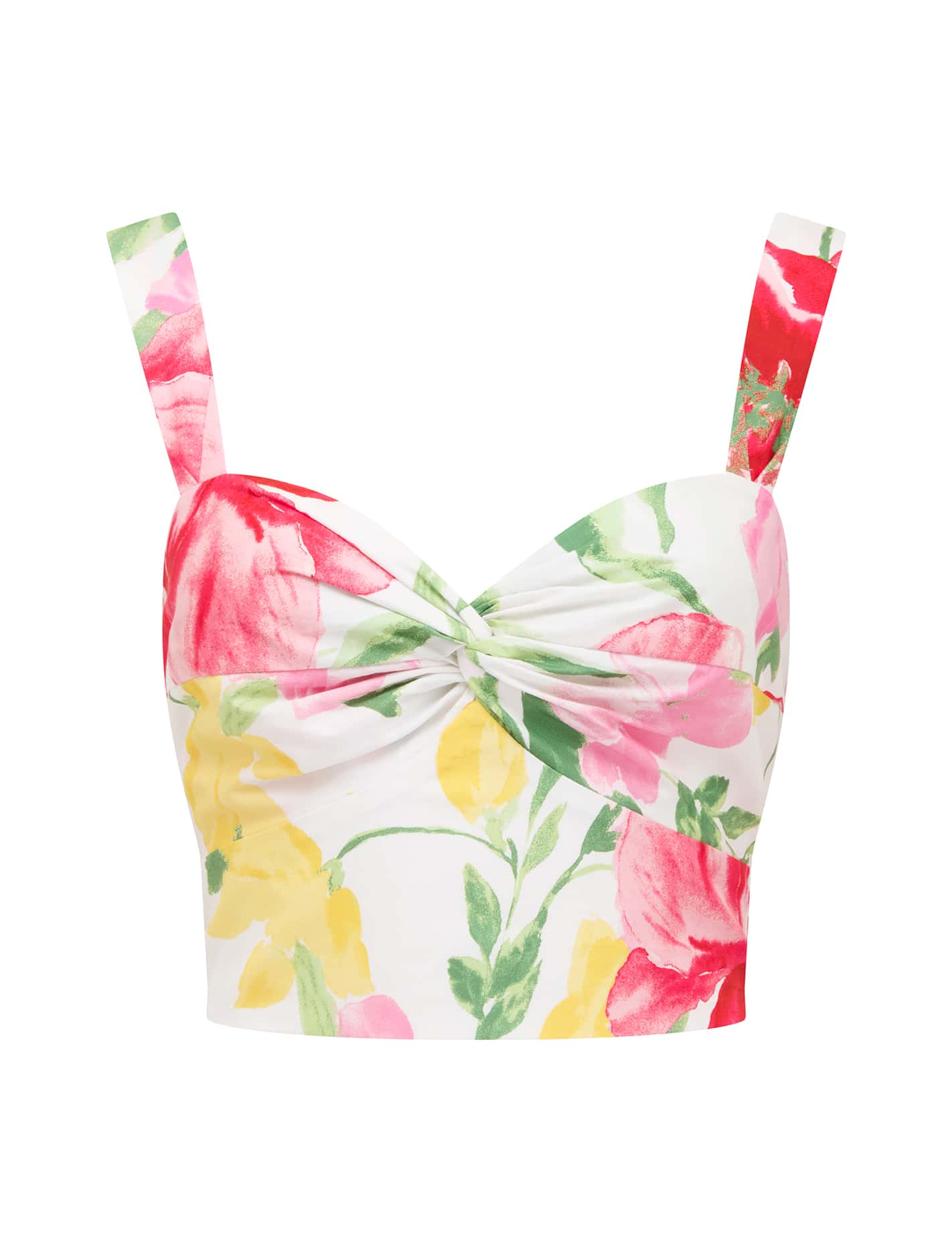 Talia Twist Front Bustier Top Lyell Floral Co-ord_mannequin