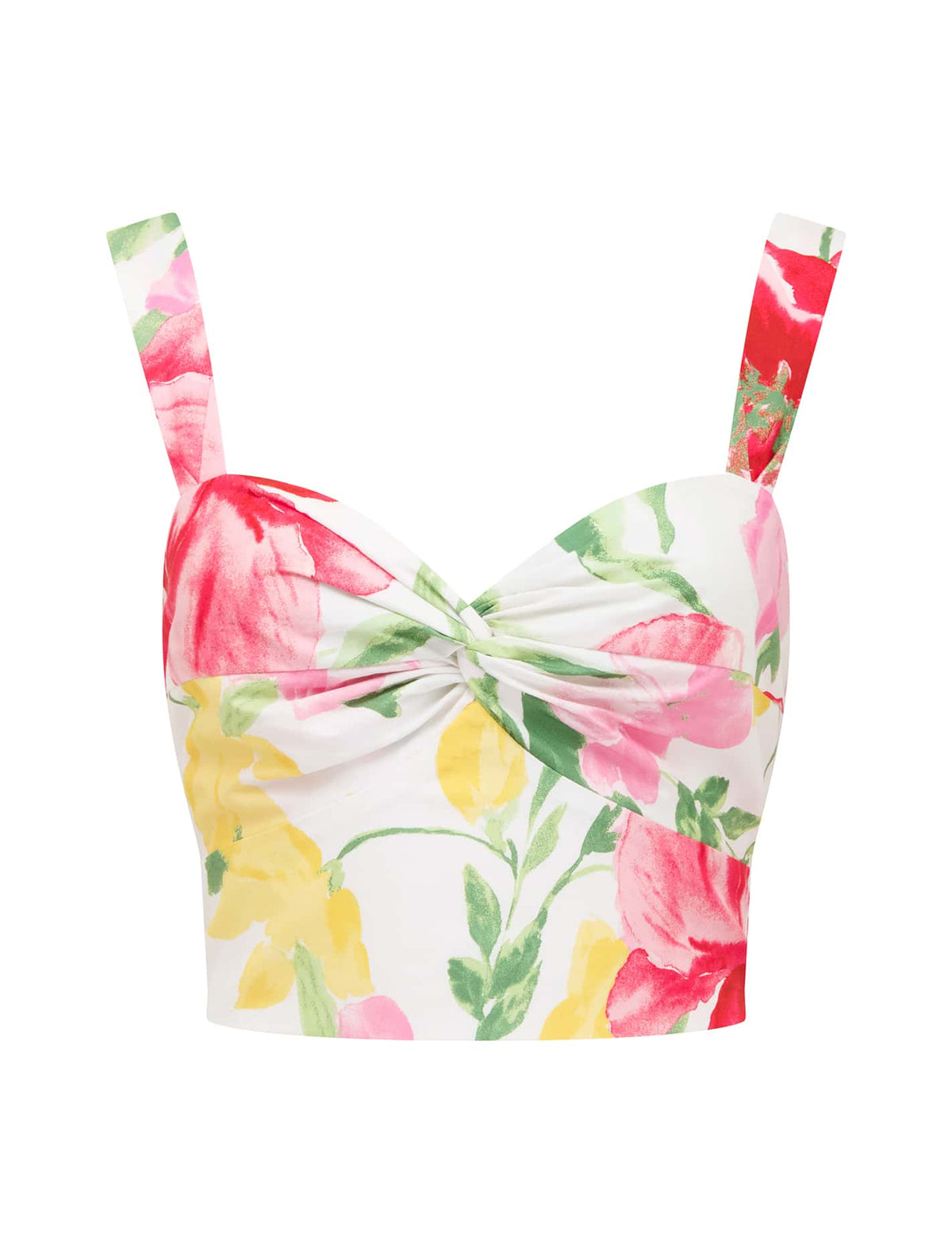 Talia Twist Front Bustier Top Lyell Floral Co-ord_mannequin