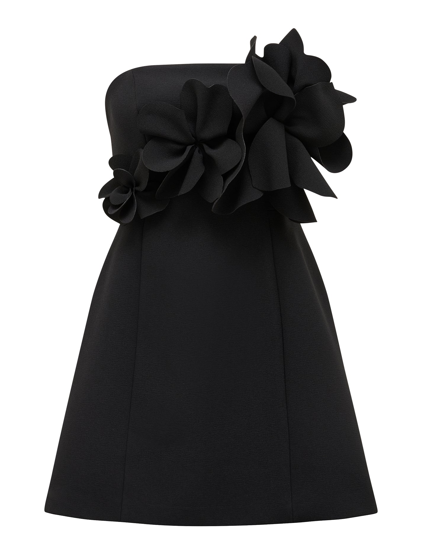 Tessa Petite Flower Mini Black_mannequin