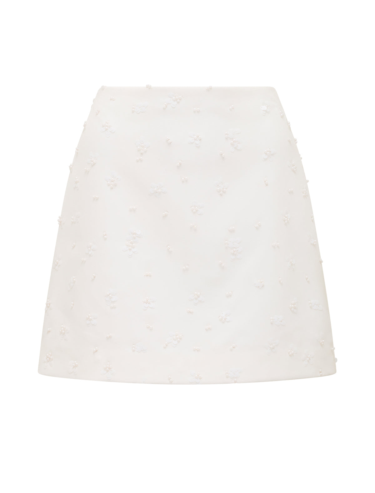 Margot Embellished Mini Skirt Porcelain Co-Ord_mannequin
