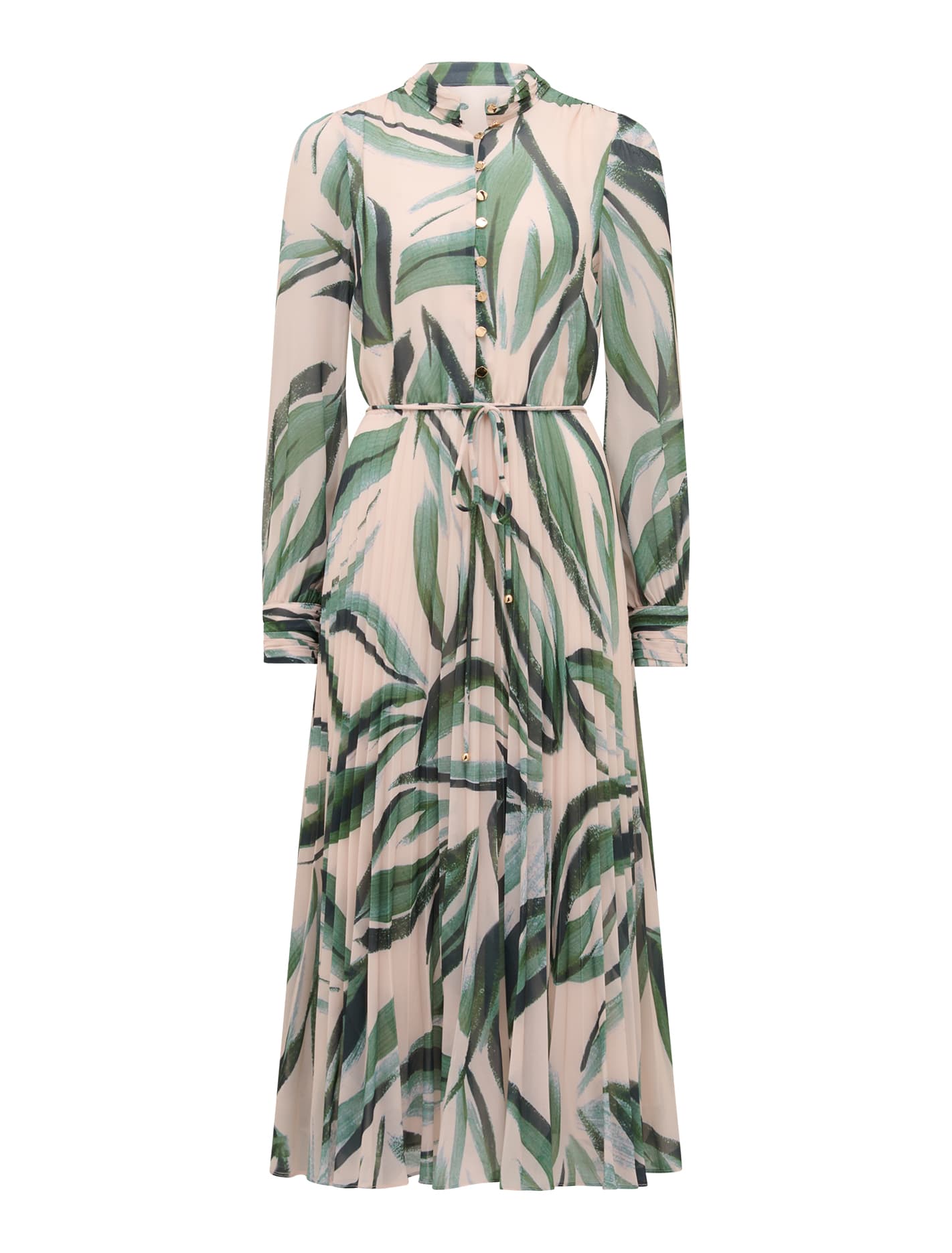 Annabel Button-Through Midi Dress Ionia Abstract_mannequin