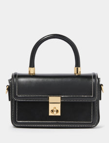 Percy Mini Lock Top Handle Black_mannequin
