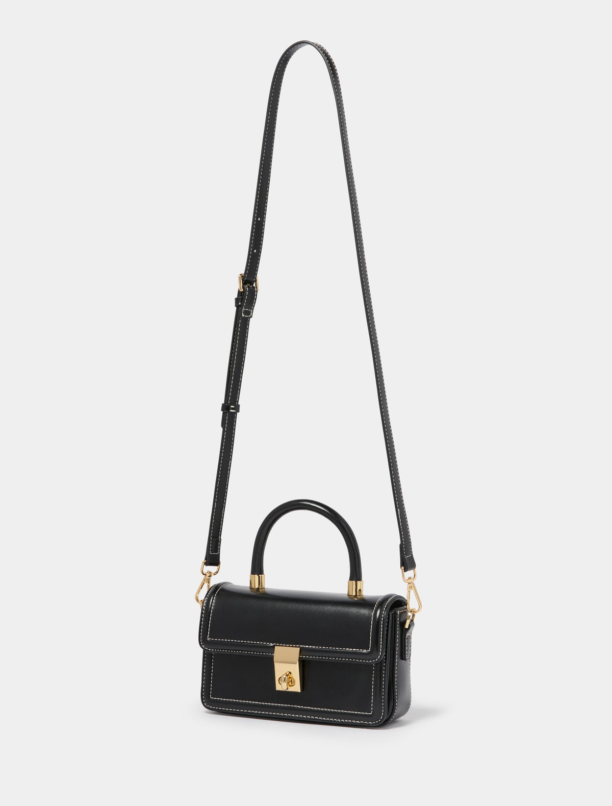 Percy Mini Lock Top Handle Black_mannequin