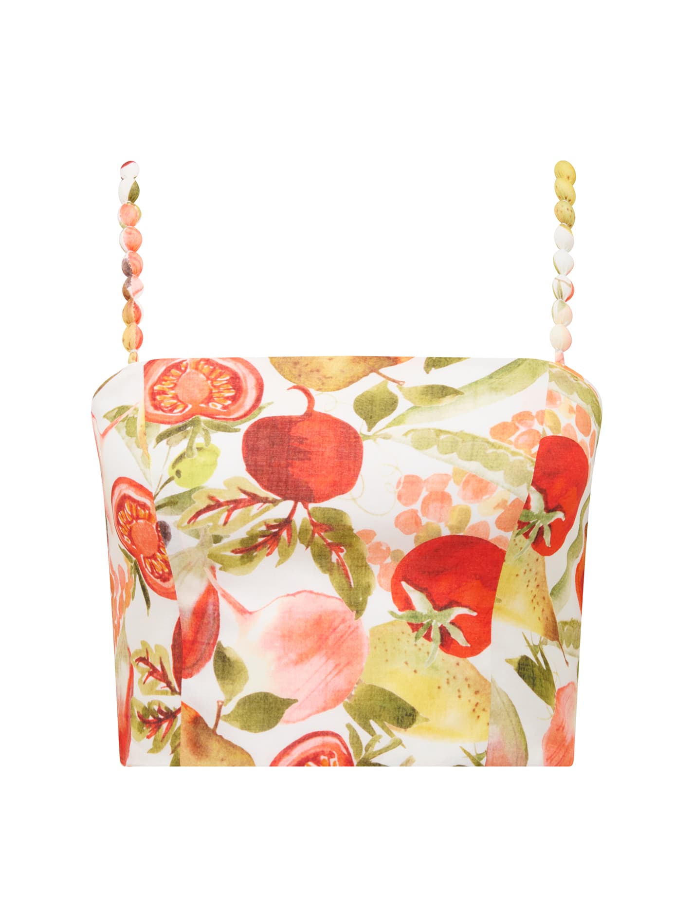 Flore Petite Printed Top Garden Co-ord_mannequin