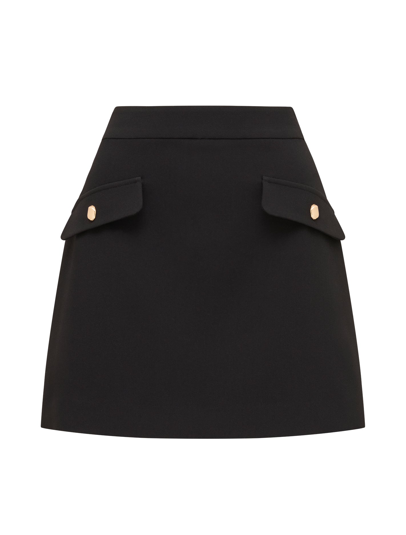 Hazel Pocket Mini Skirt Black_mannequin