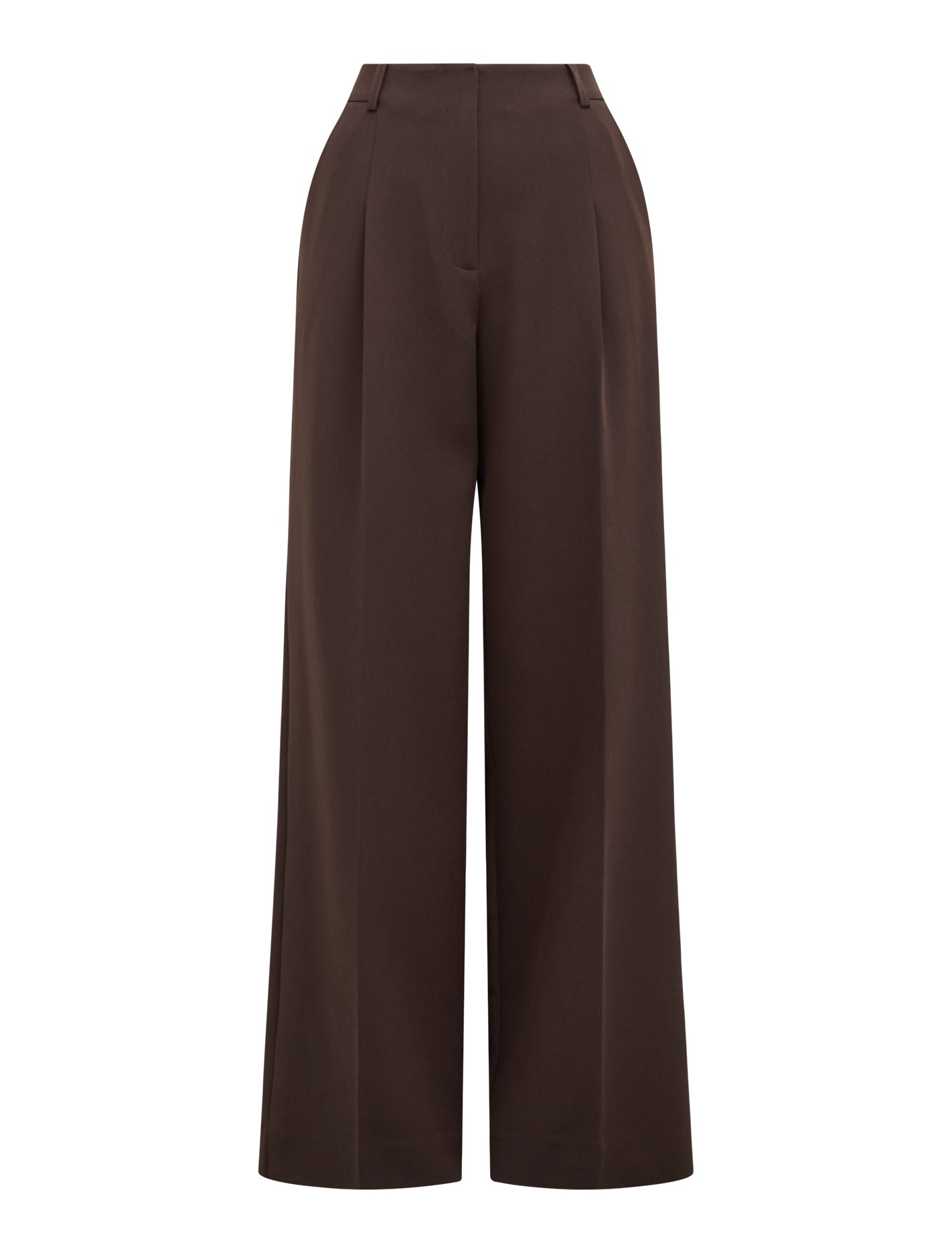 Briony Wide-Leg Pants Chocolate Set_mannequin