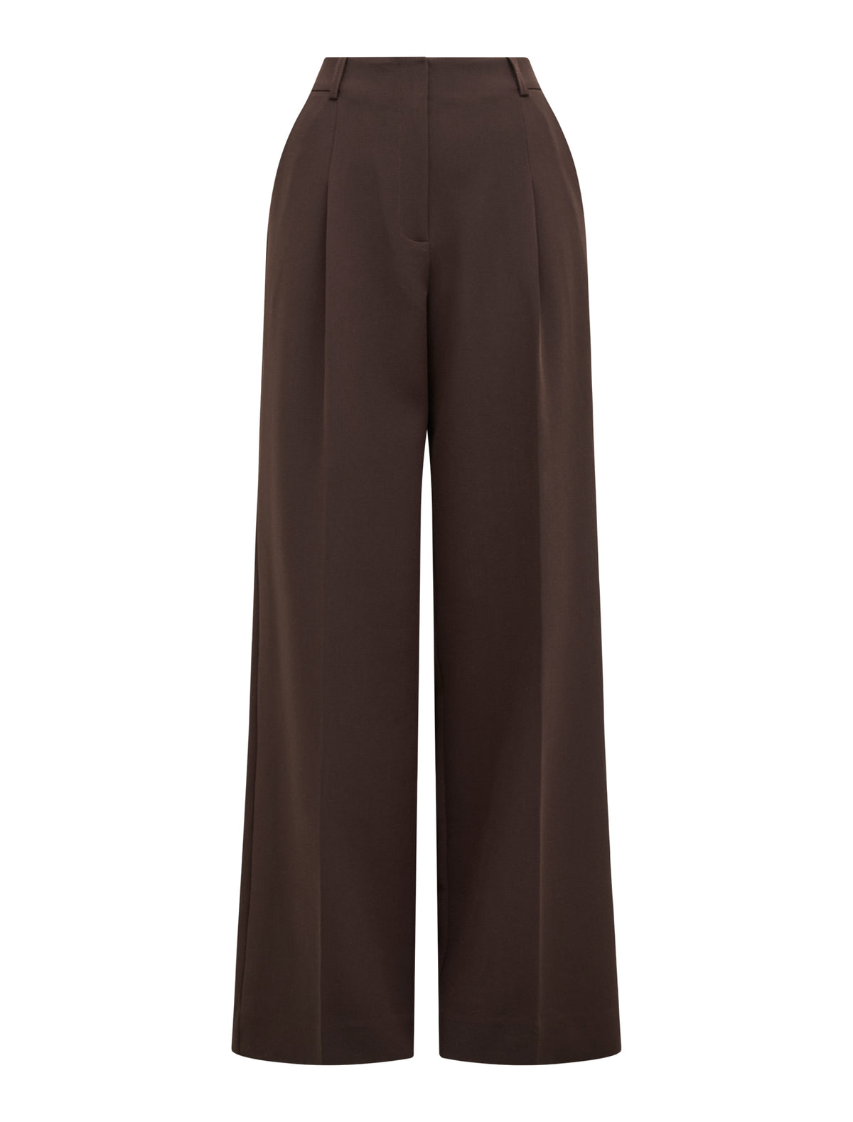 Briony Wide-Leg Pants Chocolate Set_mannequin