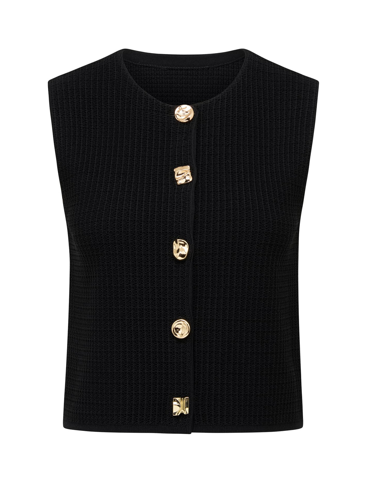 Elyse Knitted Tank Black_mannequin