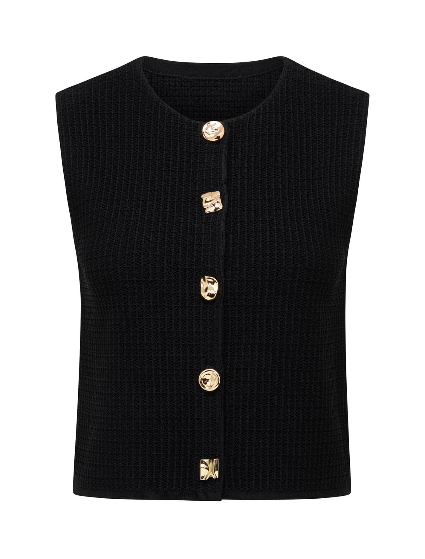 Elyse Knitted Tank Black_mannequin