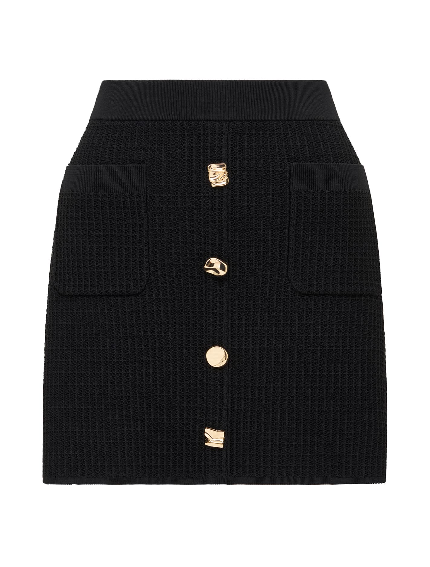 Elyse Knitted Skirt Black_mannequin