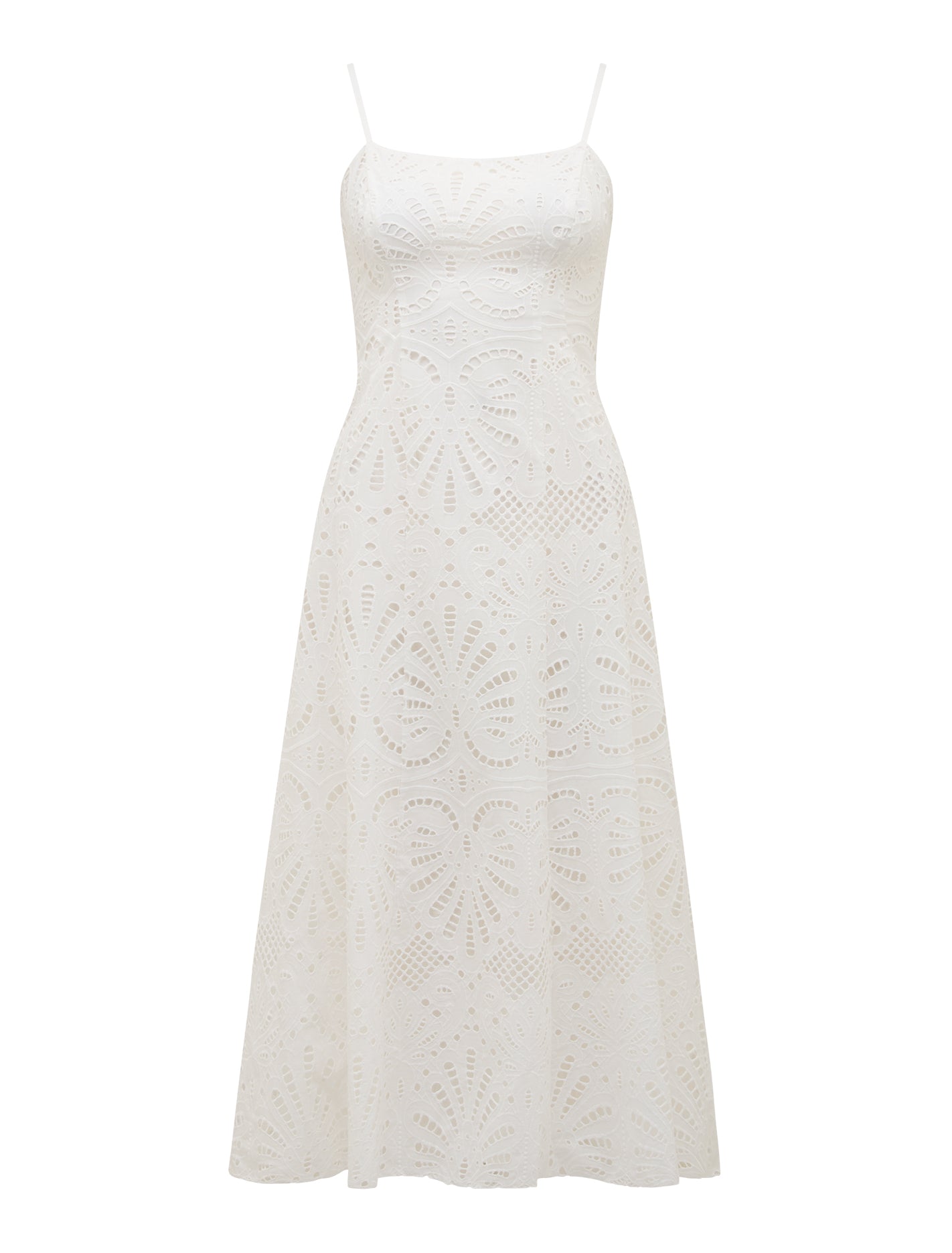 Molly Petite Embroidered Midi Dress Porcelain_mannequin