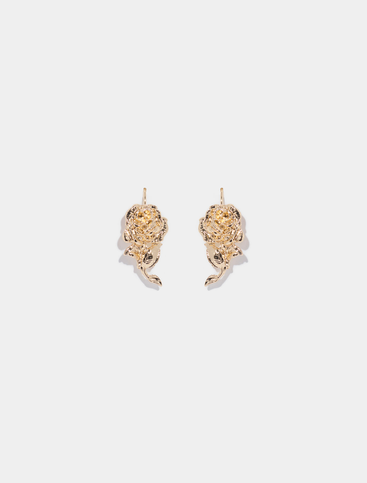 Ruth Rose Metal Earrings Gold_mannequin
