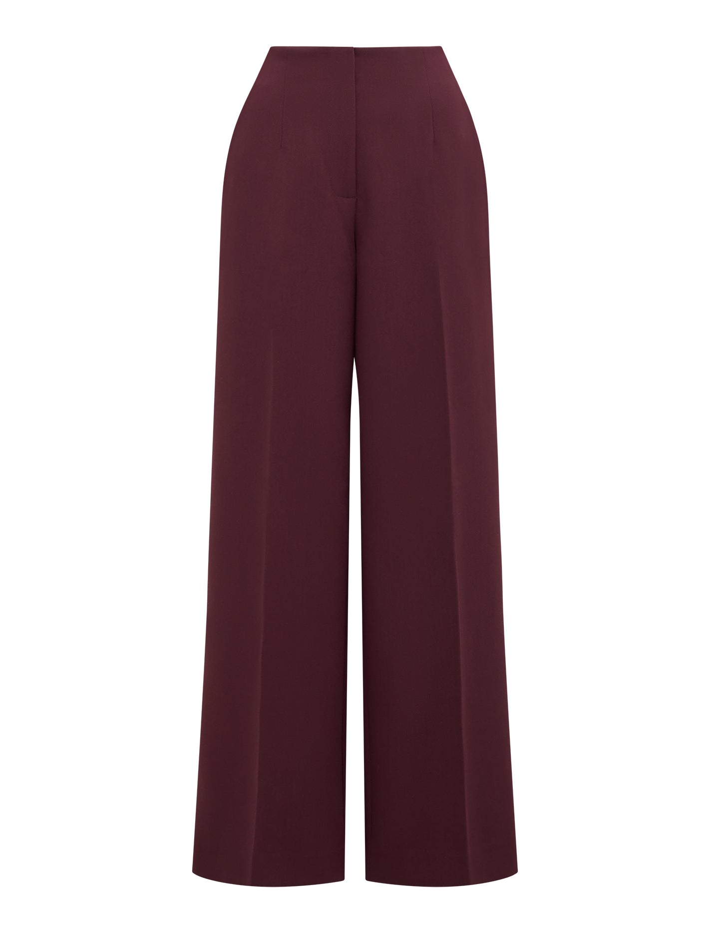 Lee Wide Leg Pant Cherry Lacquer Suit_mannequin