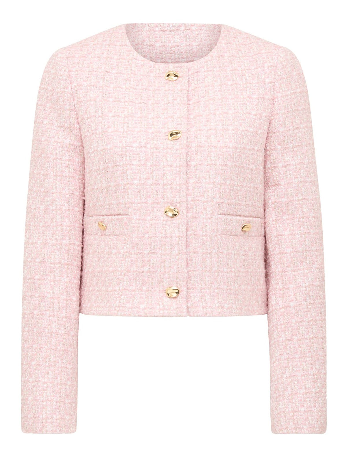 Lisa Boucle Jacket Pink Boucle Suit_mannequin