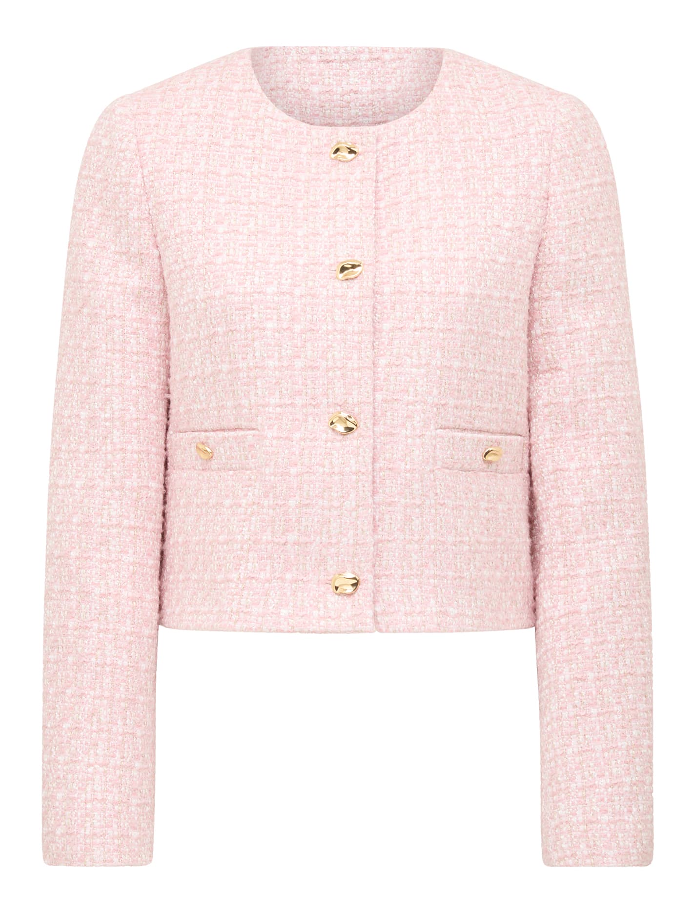 Lisa Boucle Jacket Pink Boucle Suit_mannequin