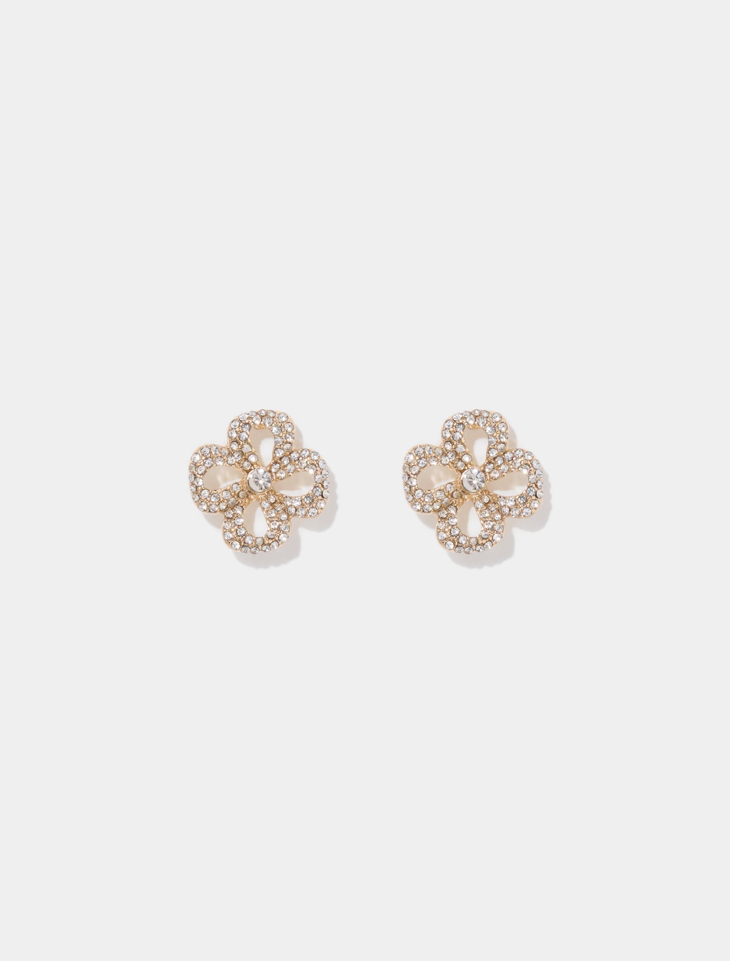 Farah Stone Earrings Gold/Crystal_mannequin