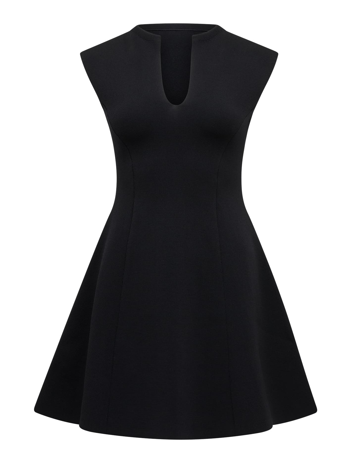 Katerina Crepe Knit Mini Dress Black_mannequin