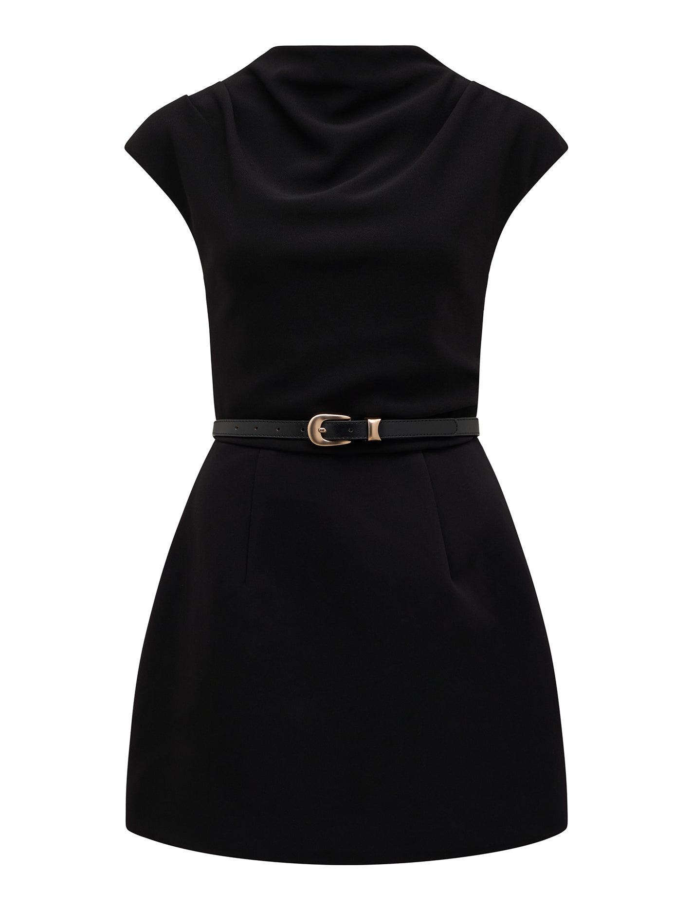 Natalie 2-In-1 Mini Dress Black_mannequin