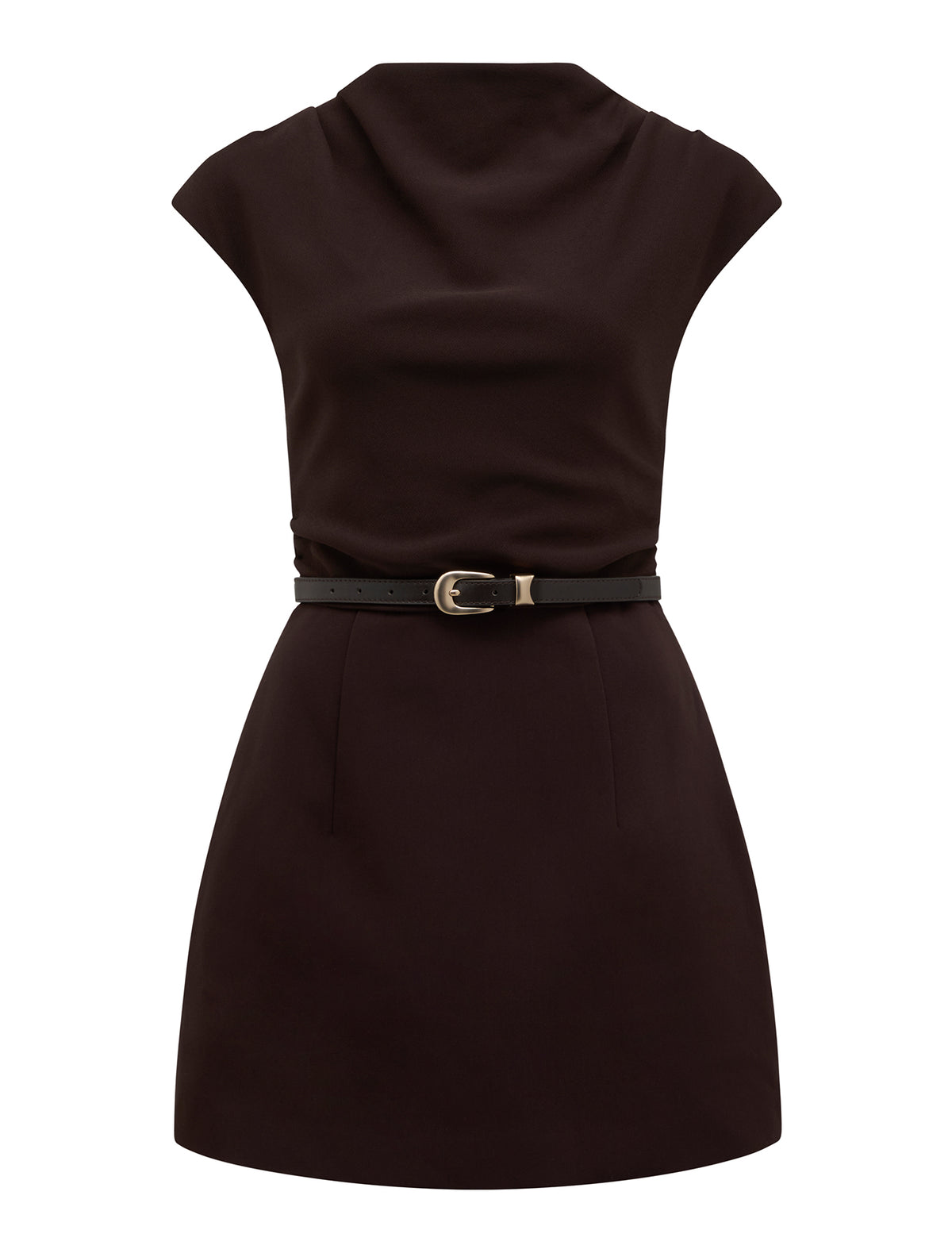 Natalie 2-in-1 Mini Dress Chocolate_mannequin