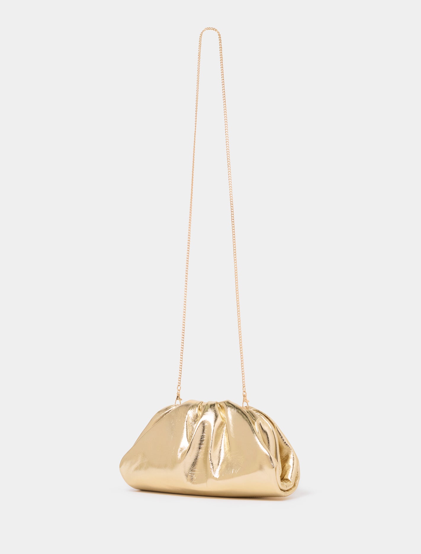 Zayla Soft Clutch Gold_mannequin
