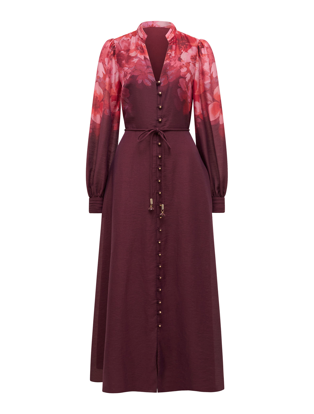 Camilla Long-Sleeve Printed Midi Dress Dark Nelson_mannequin