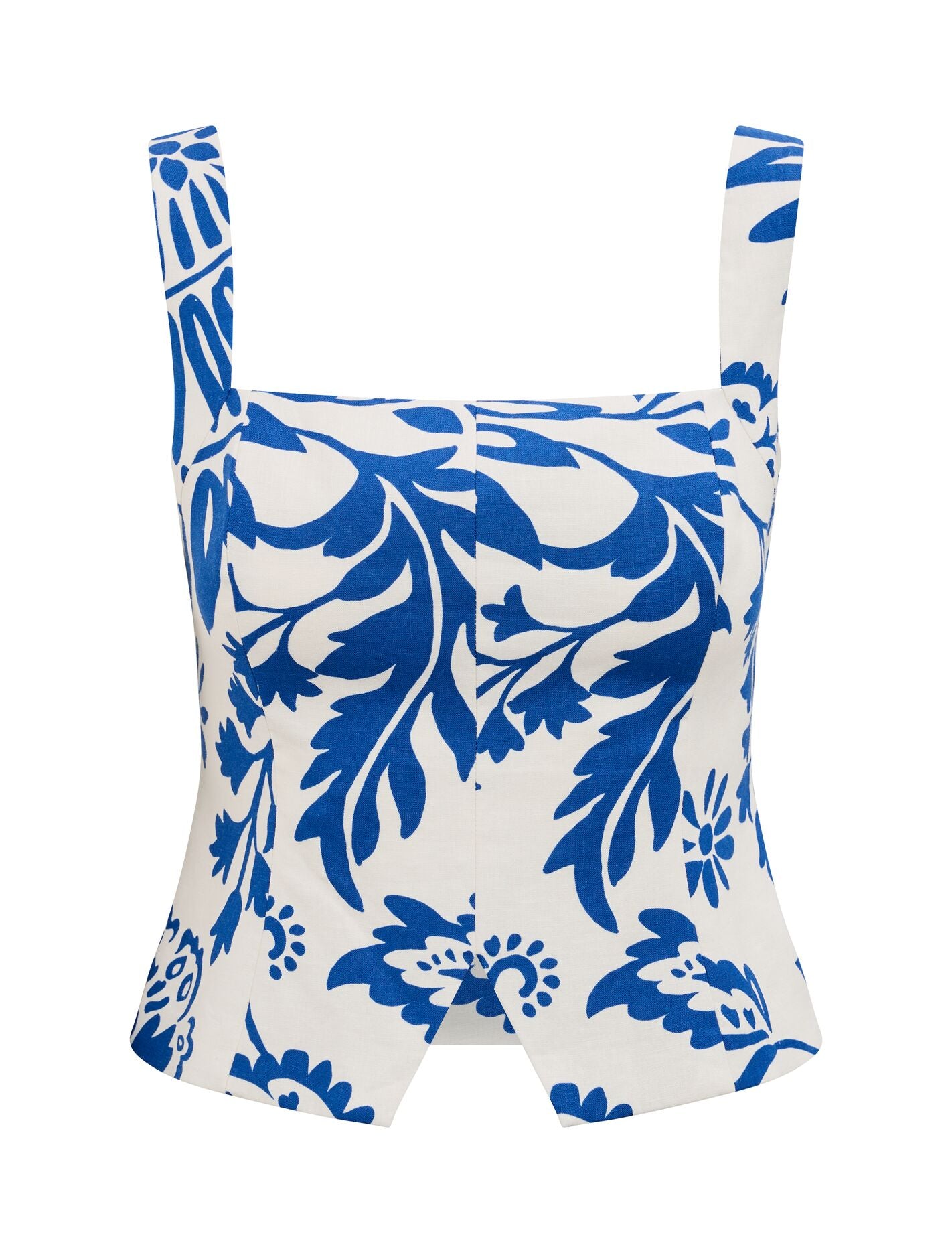 Darcy Printed Linen Top Lazuli Floral Co-ord_mannequin