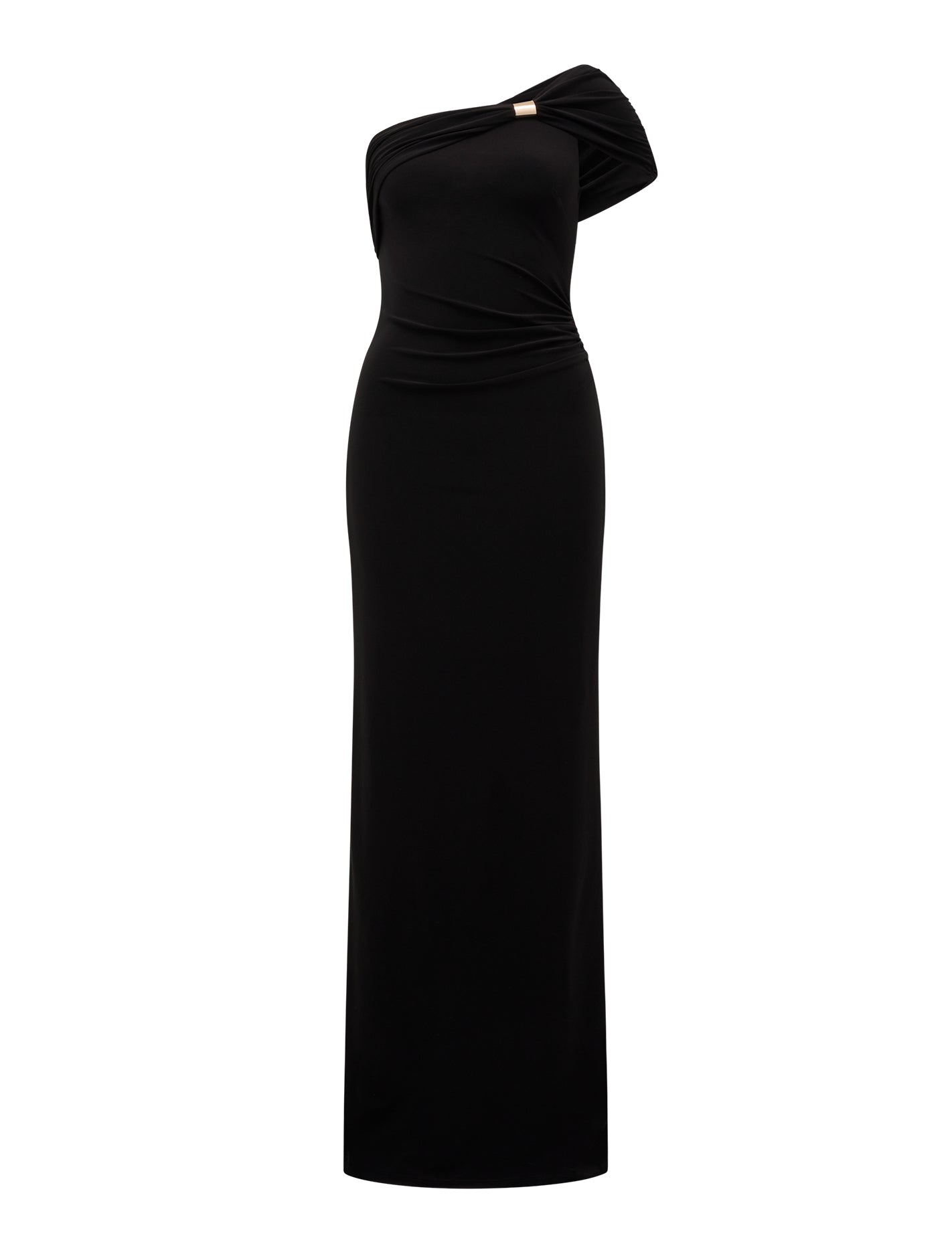 Robyn One-Shoulder Jersey Maxi Dress Black_mannequin