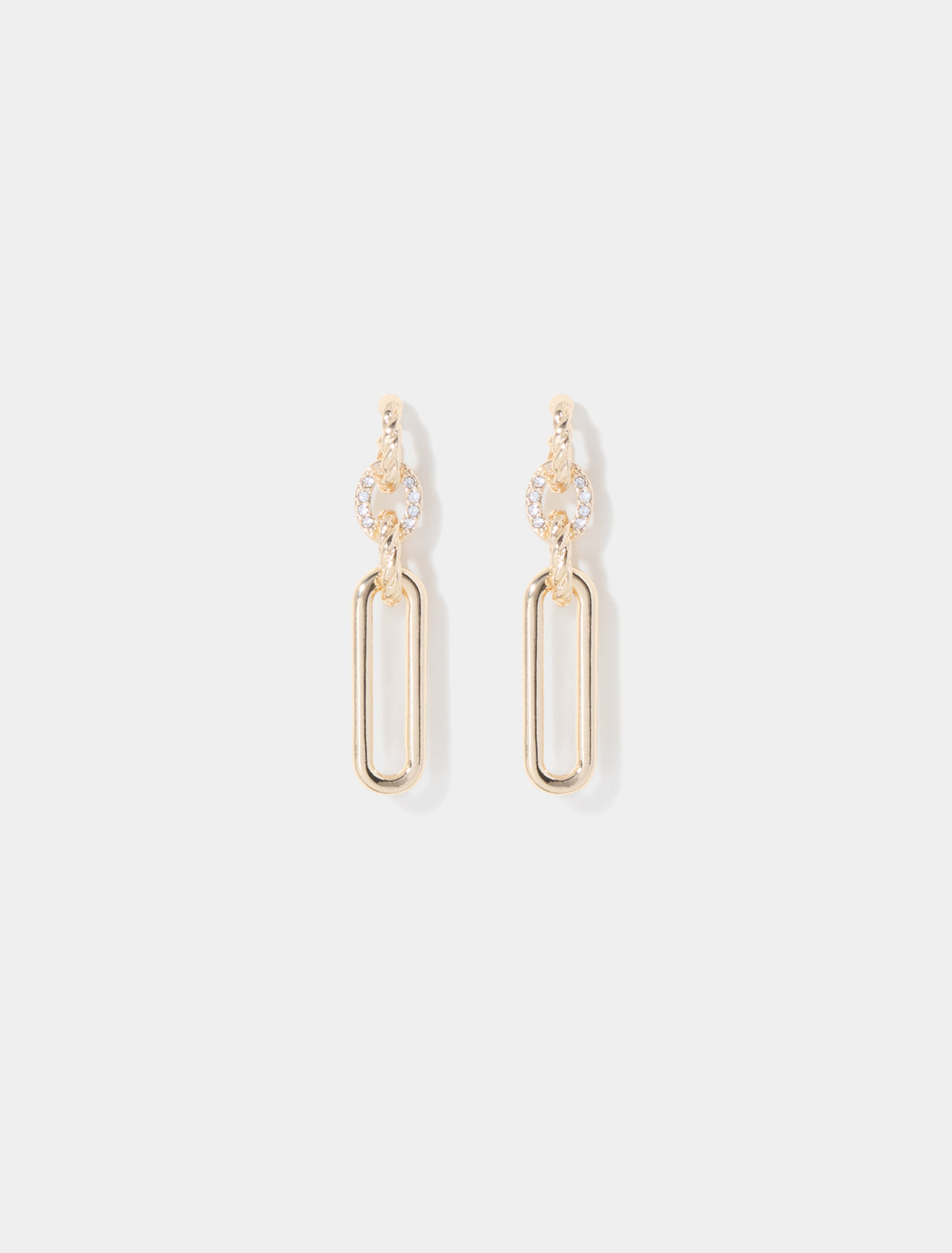 Zuri Oval Earring Gold_mannequin