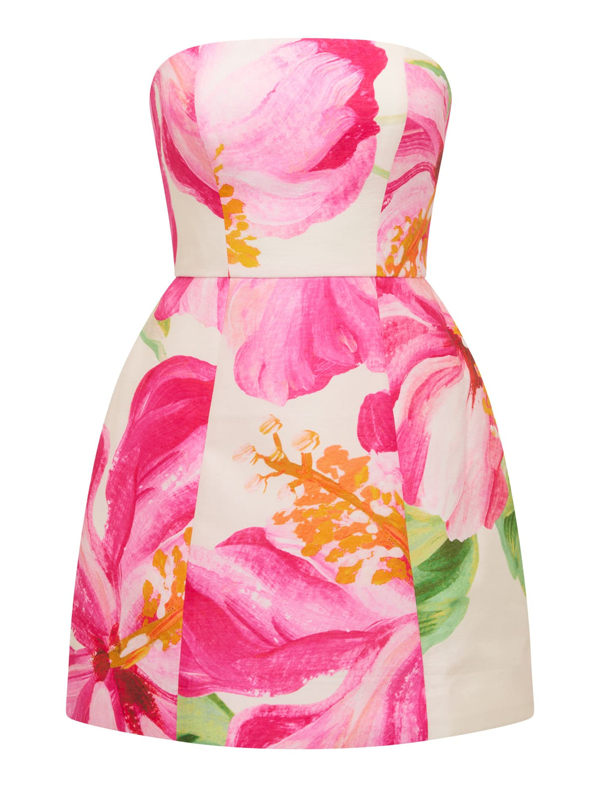 Aisling Strapless Mini Dress Cora Tropical_mannequin