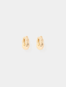 Nell Twist Hinge Earrings Gold Plated_mannequin