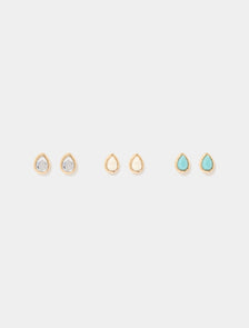 Mini Teardrop Multi Pack Earrings_mannequin