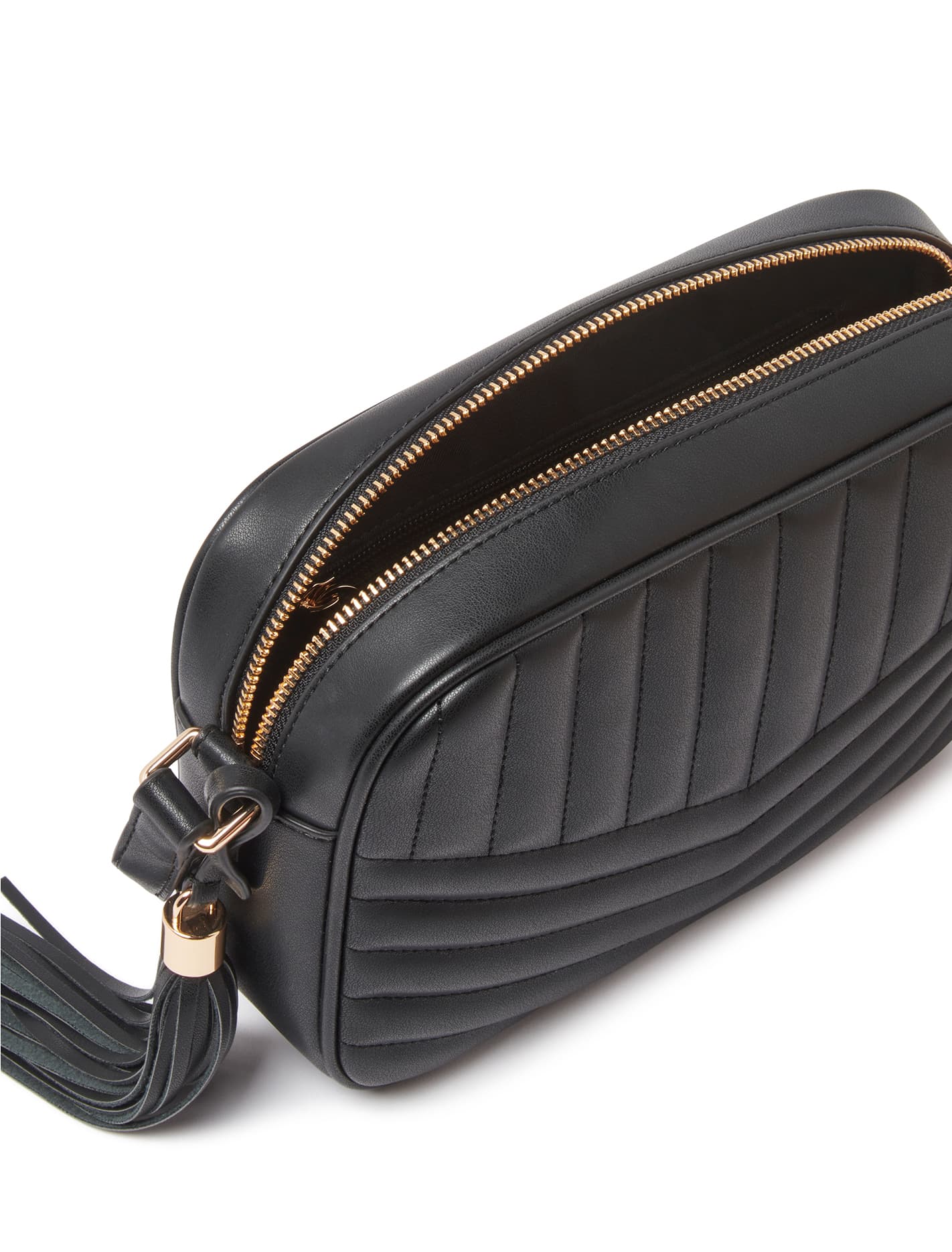 Quinn Quilted Camera Bag - Signature Black_mannequin