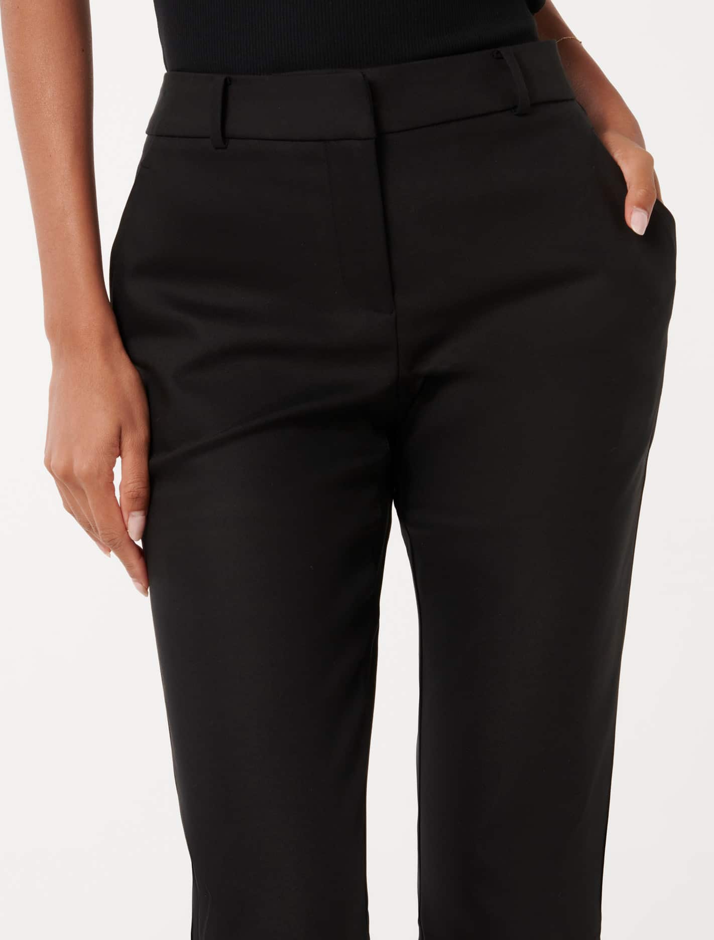 Mindy petite 7/8 slim pants Black