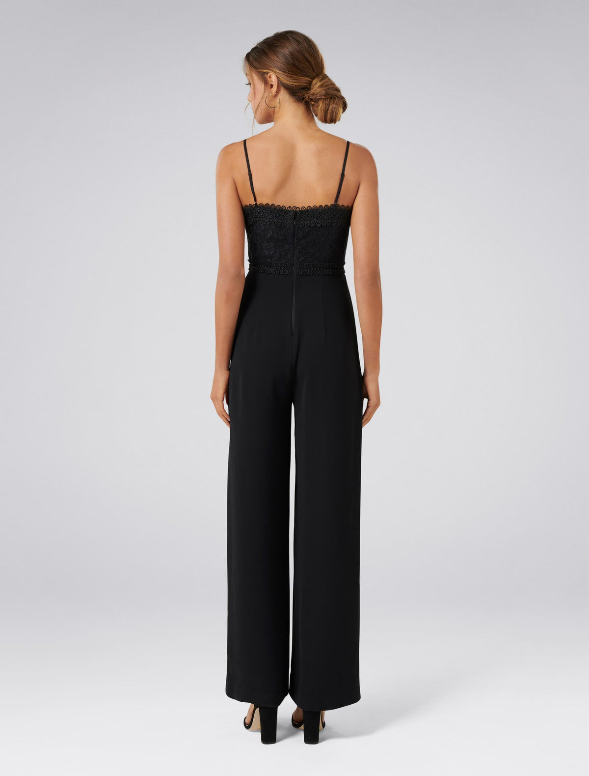 Bailey Lace Bodice Jumpsuit Black