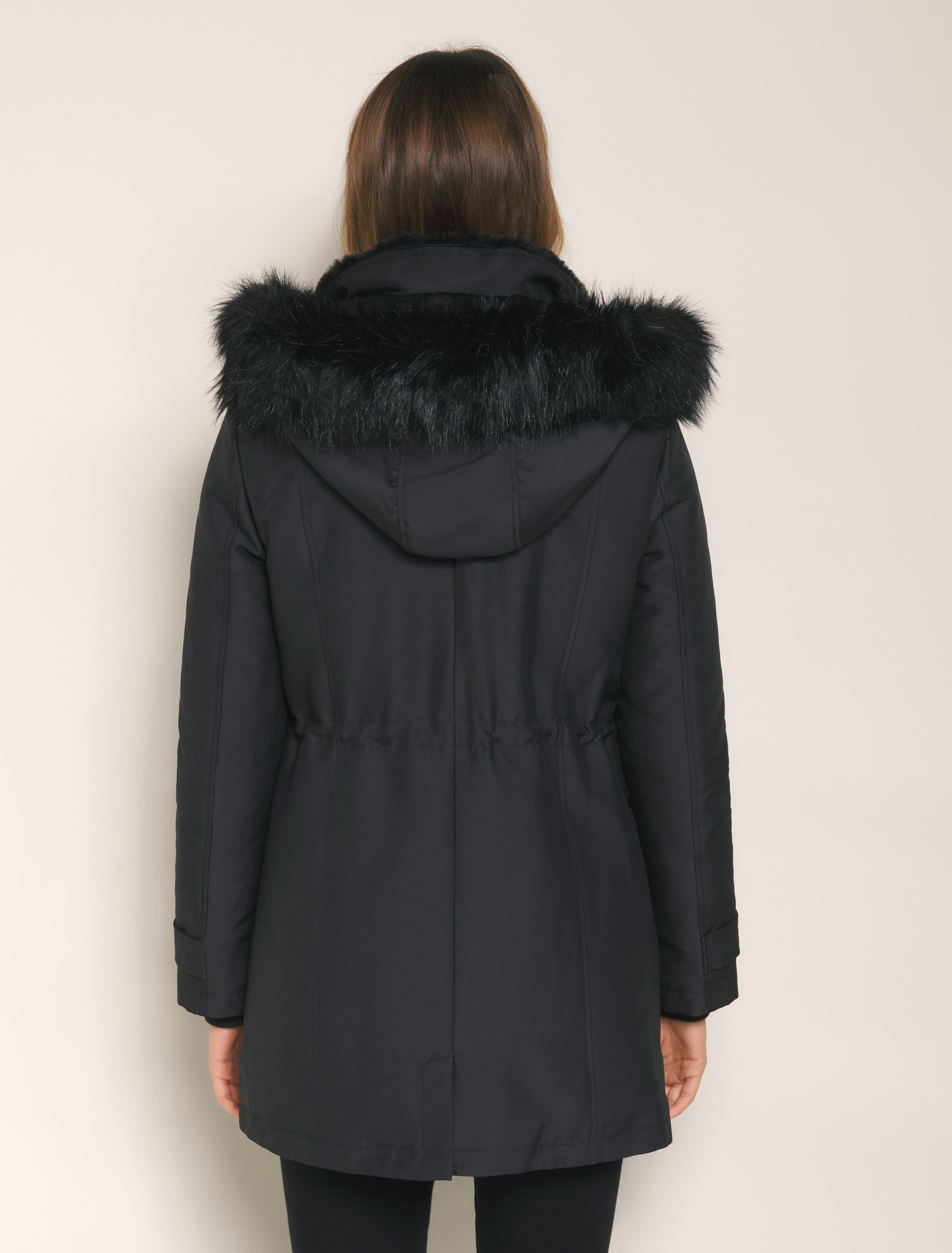 Anna long parka Black