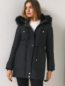 Anna long parka Black