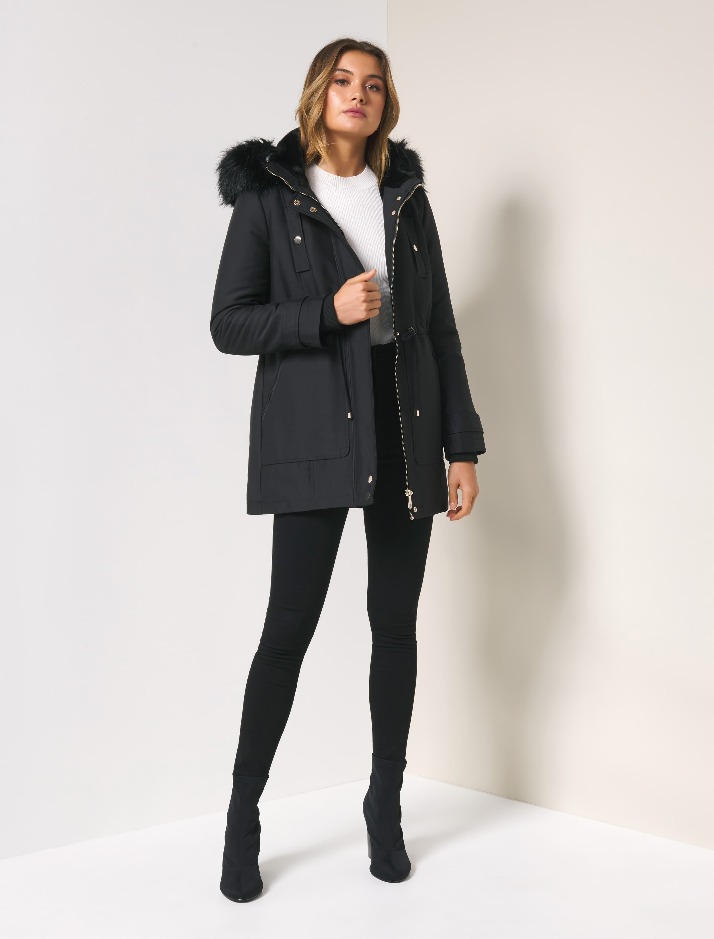 Anna long parka Black