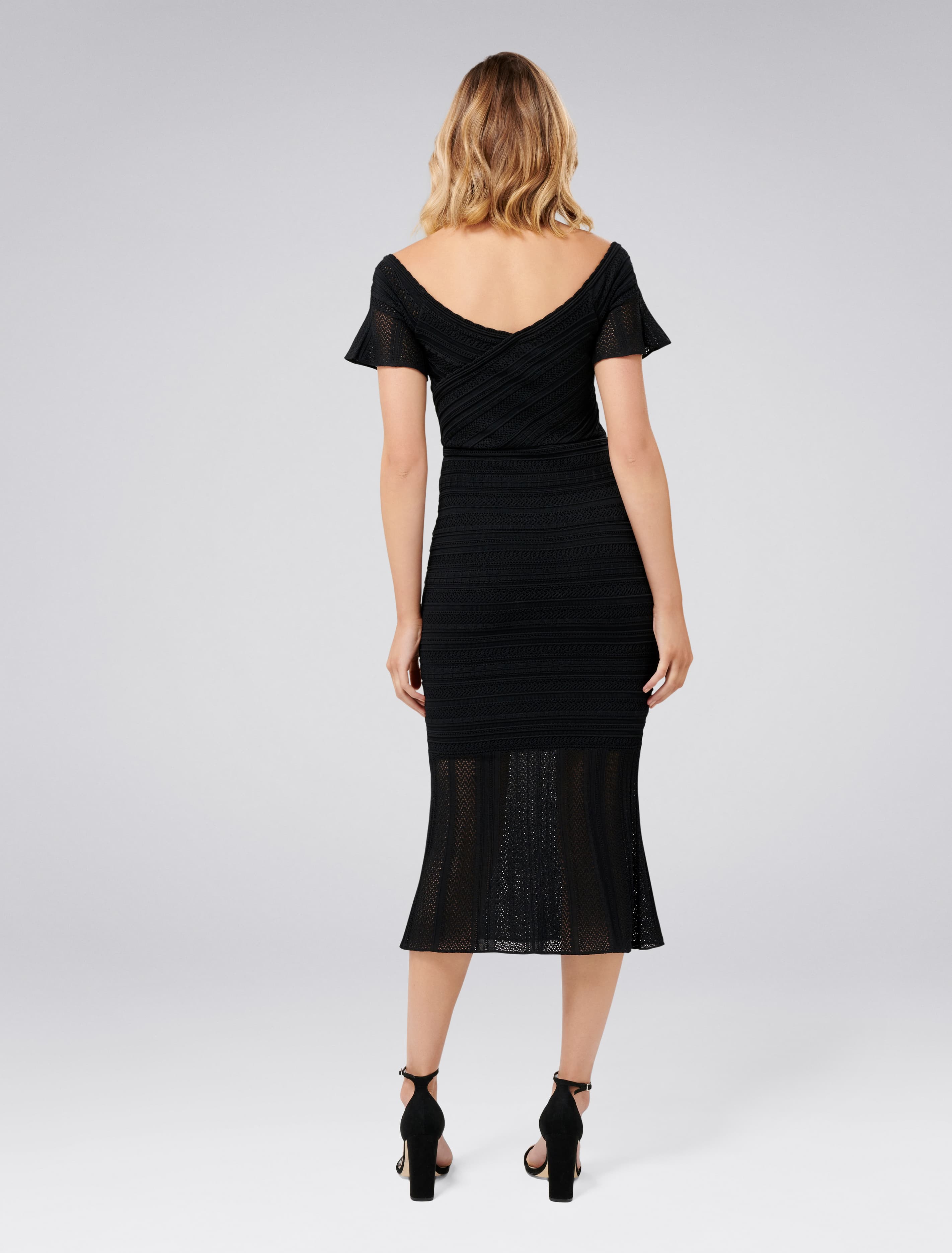 Dana Pretty Stitch Dress Black