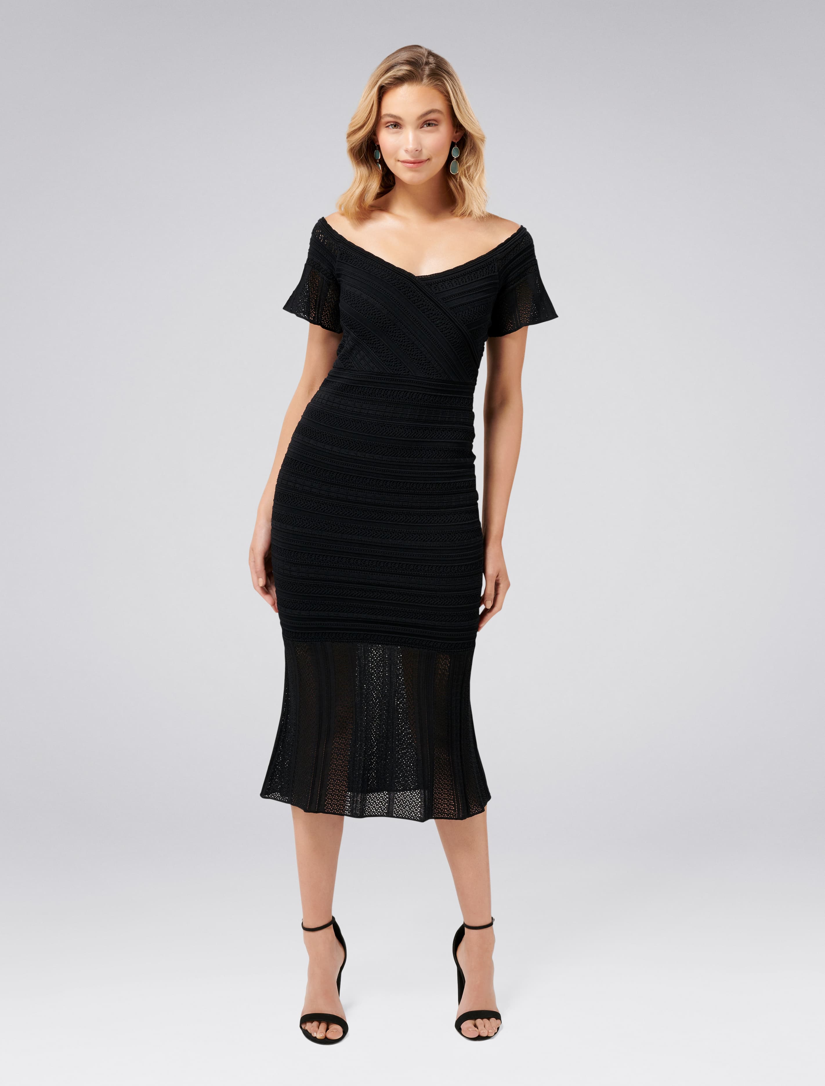 Dana Pretty Stitch Dress Black