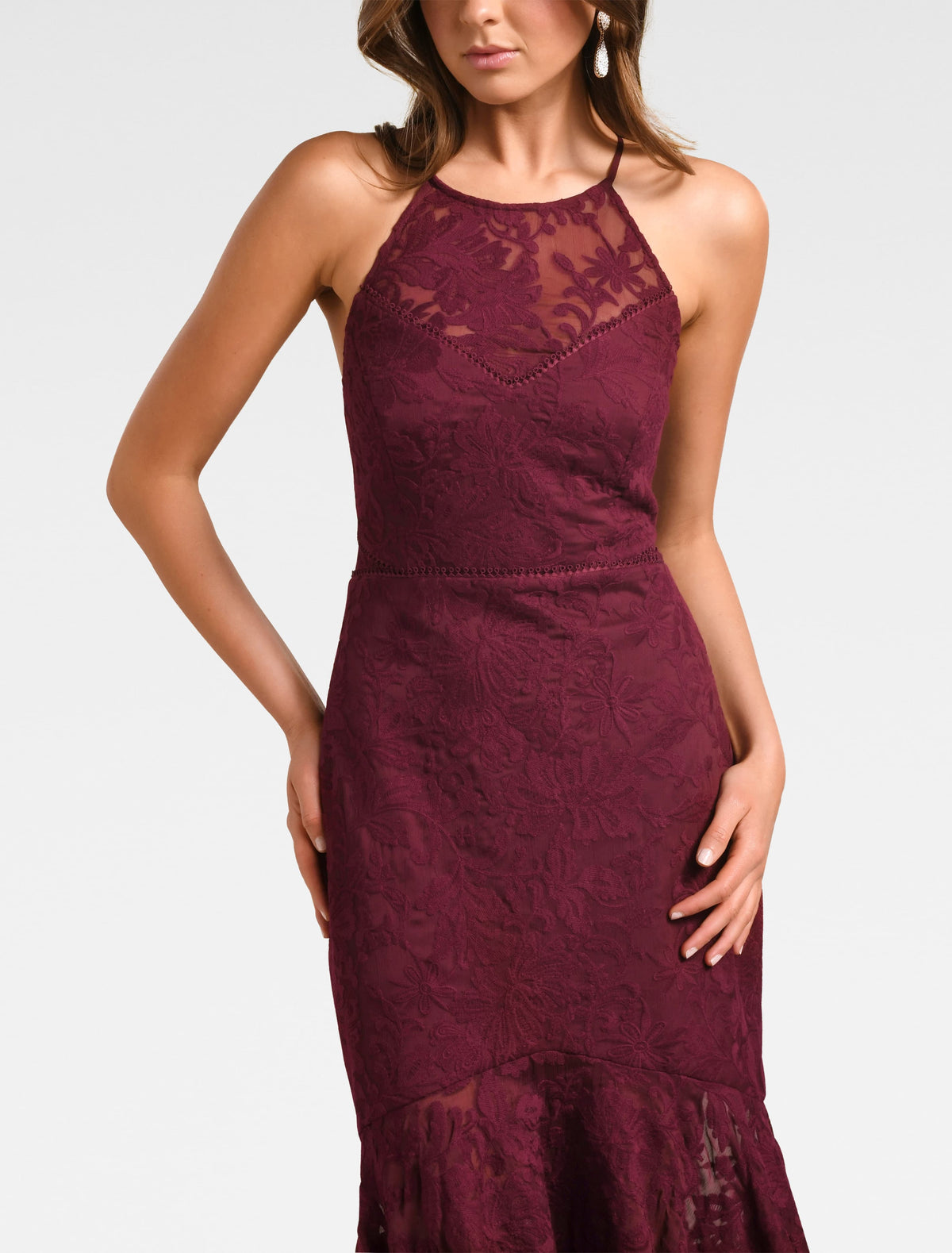 SHAKIRA HANKY HEM LACE MIDI Enchanted