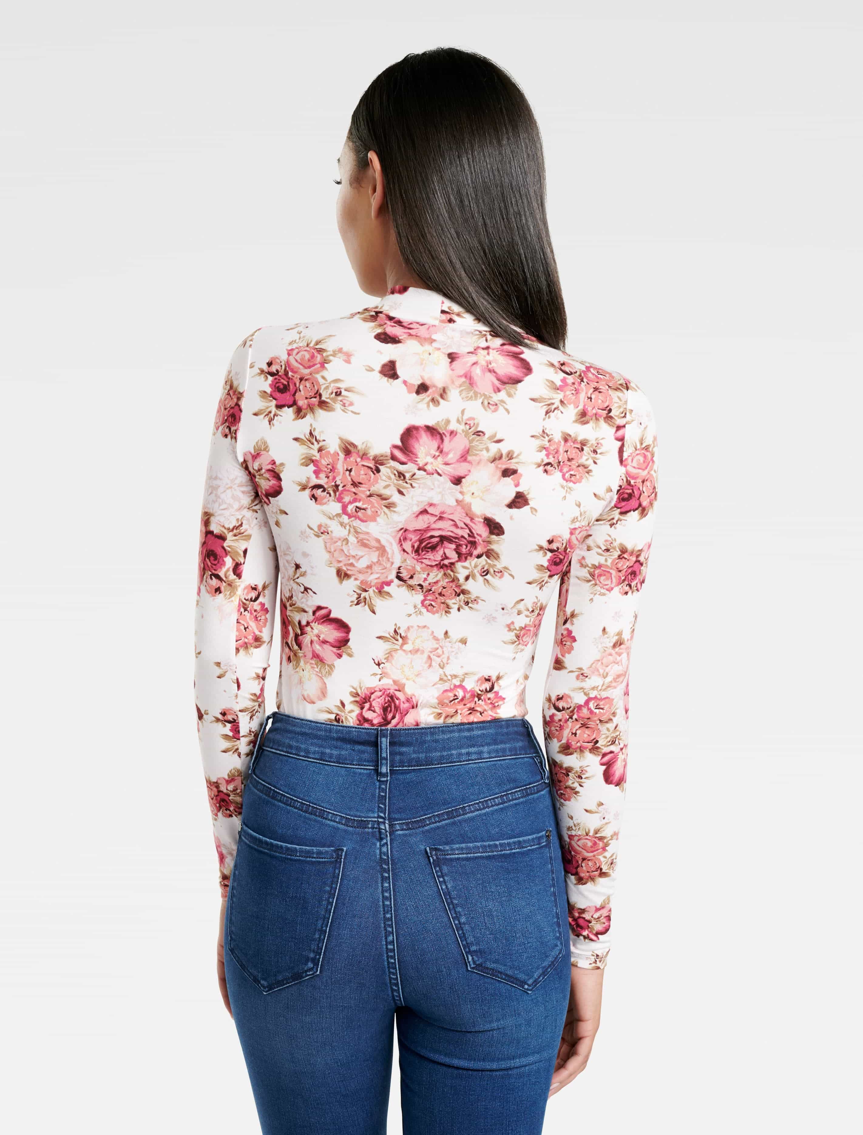 Jeremine Printed Skivvy Rosewood Floral