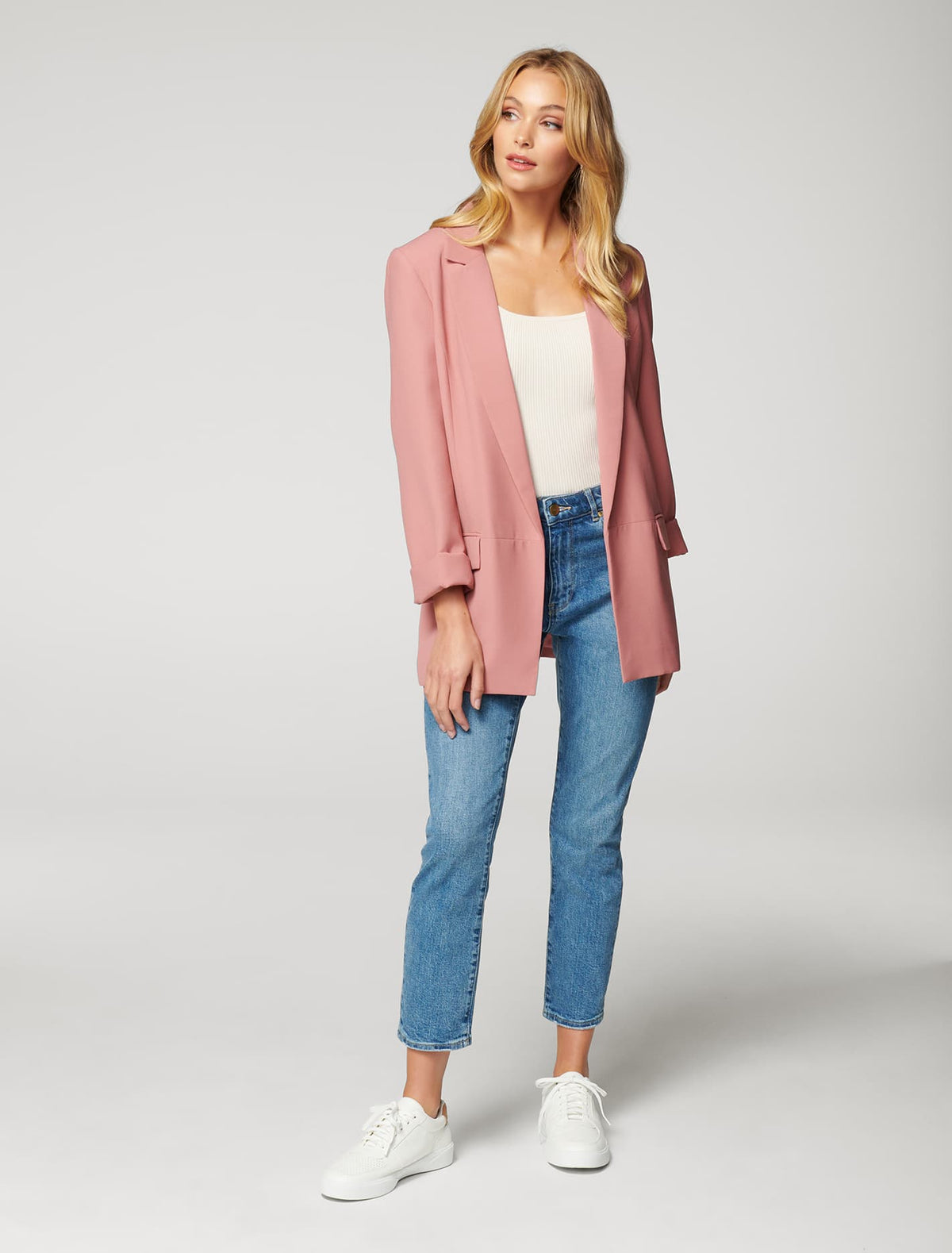 Ava BF Blazer Rose Dawn
